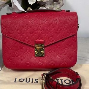 SALE!!!!!  RARE Louis Vuitton gorgeous Red Empriente  Métis bag